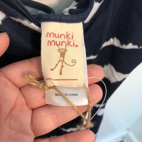 Munki Munki Pajama Dress Navy Tie Dye - Picture 6 of 11